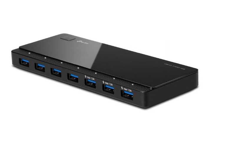 TP-LINK UH700 - HUB USB 3.0 DE 7 PUERTOS / 3X USB3.0 1.5A / PLUG AND PLAY / WIND / MAC OS X / LINUX / COLOR NEGRO